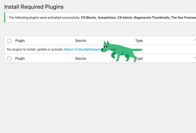 Click return to dashboard link. If you're redirected to WooCommerce, pick the classic installer.